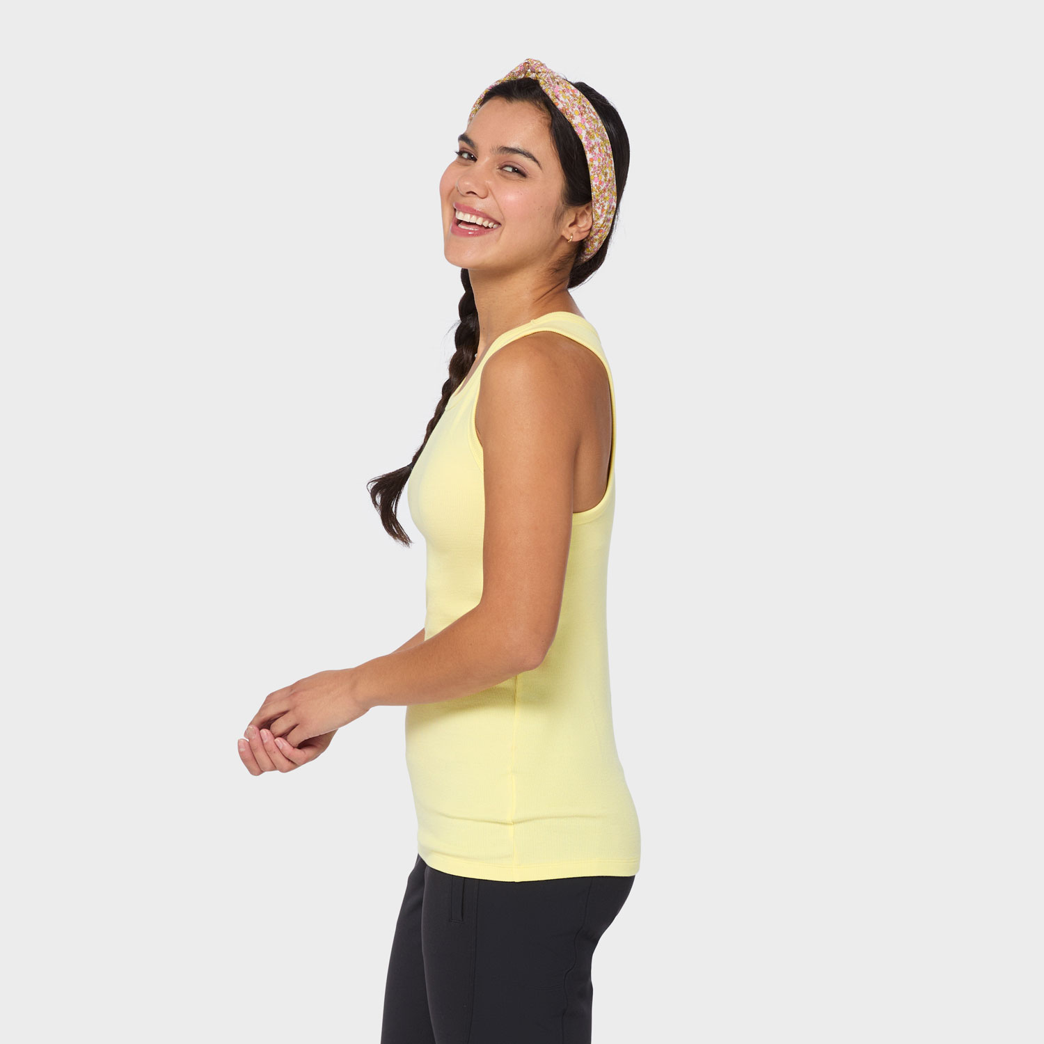 Women's No-Yank Luxe Rib Racerback Tank