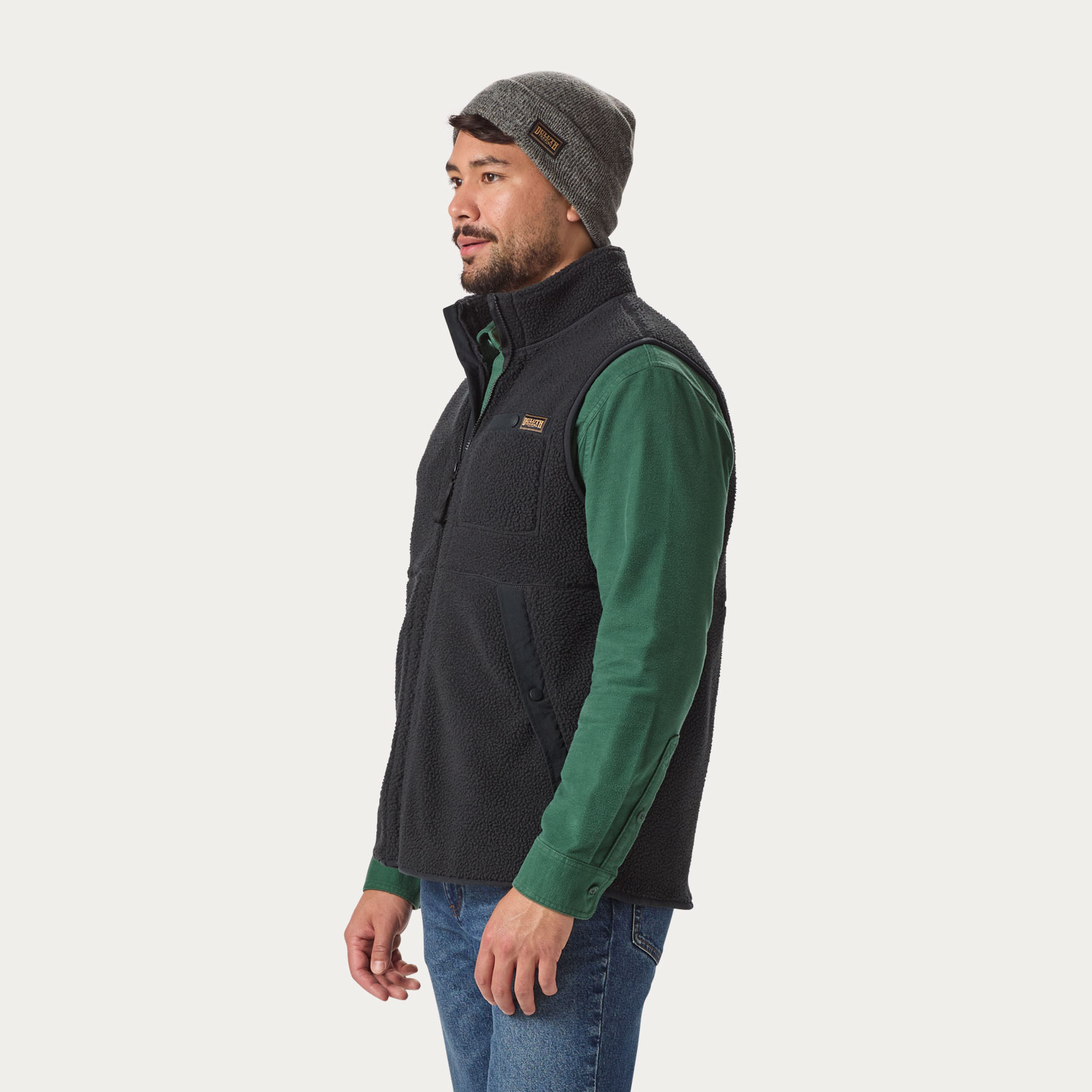 Men's Pile Hi Fleece Full-Zip Mock Neck Vest