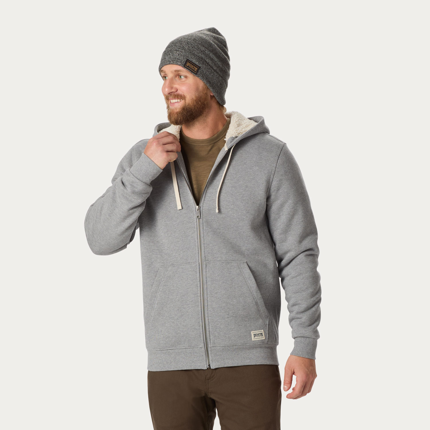 Men's Souped-Up Sweats Sherpa Lined Full-Zip Hoodie