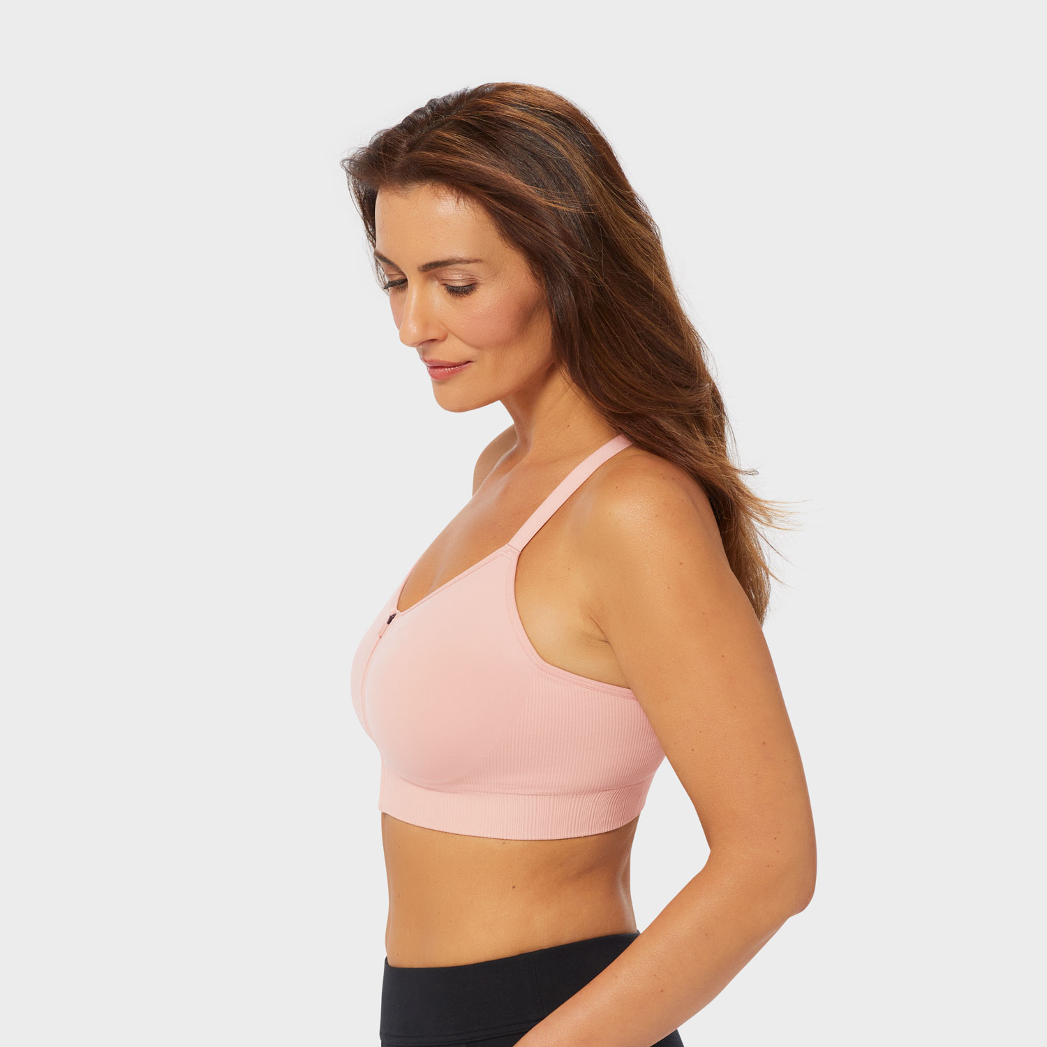 Women's Armachillo Seamless Zip-Front Bra
