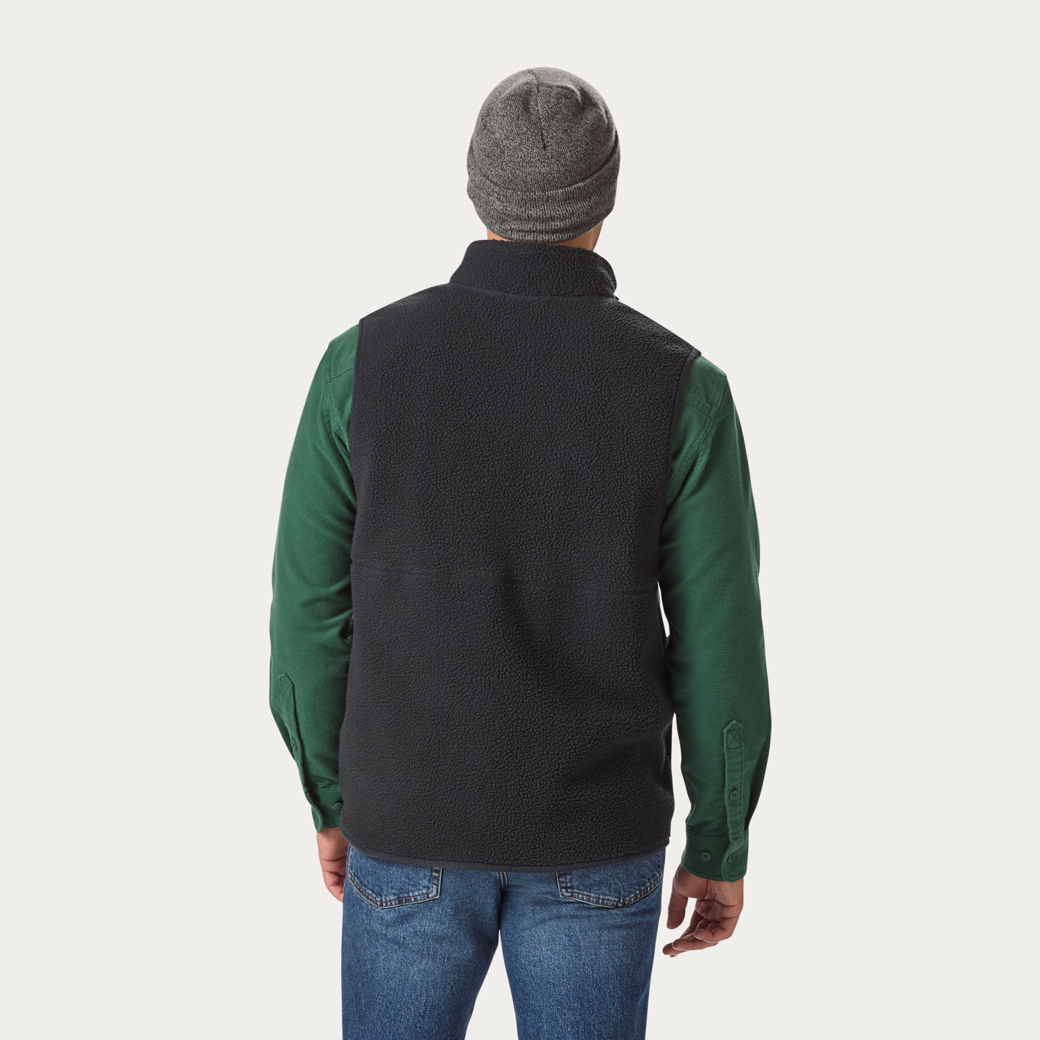 Men's Pile Hi Fleece Full-Zip Mock Neck Vest