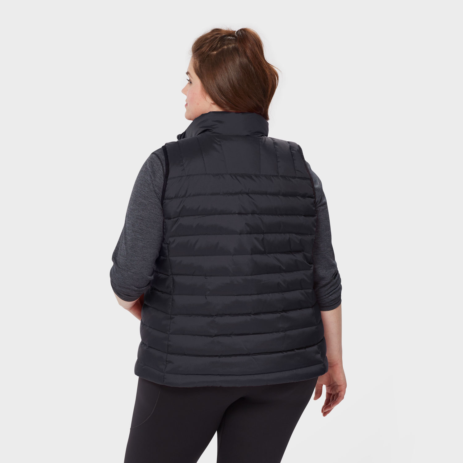 Women's Plus AKHG Puffin Mock Vest