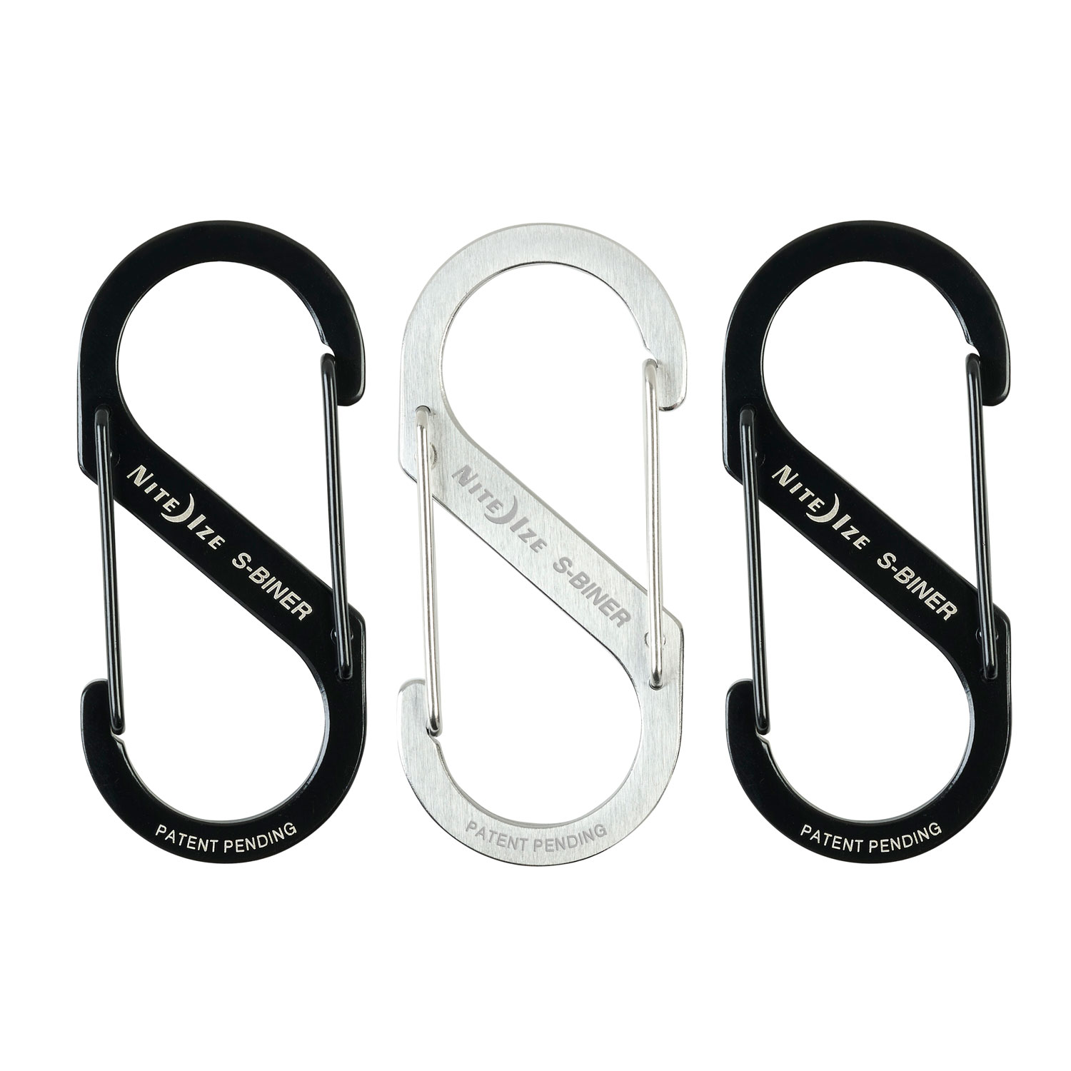 NiteIze S-Biner Dual Carabiner Stainless Steel #3 - 3 Pk.