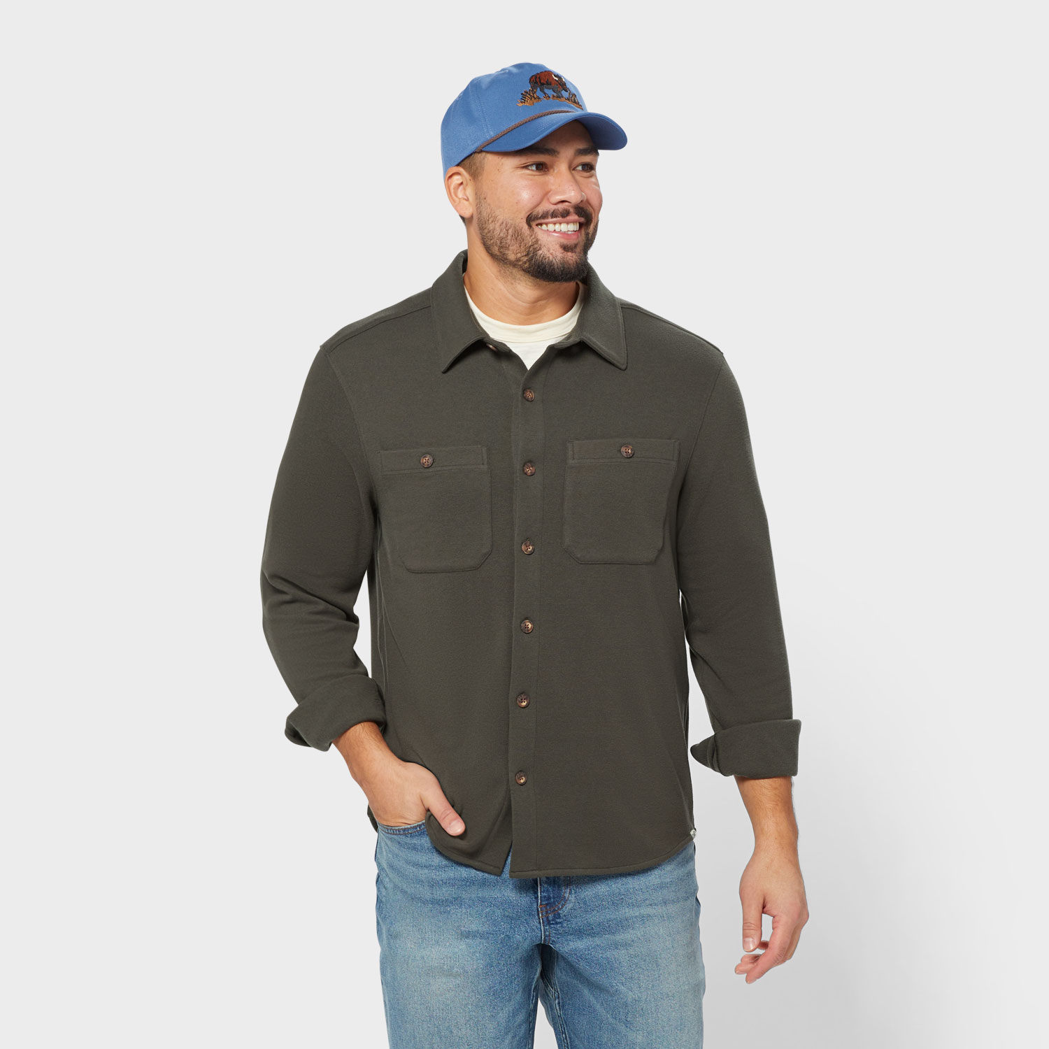 Men's T-Shirt Flannel Standard Fit Shirt