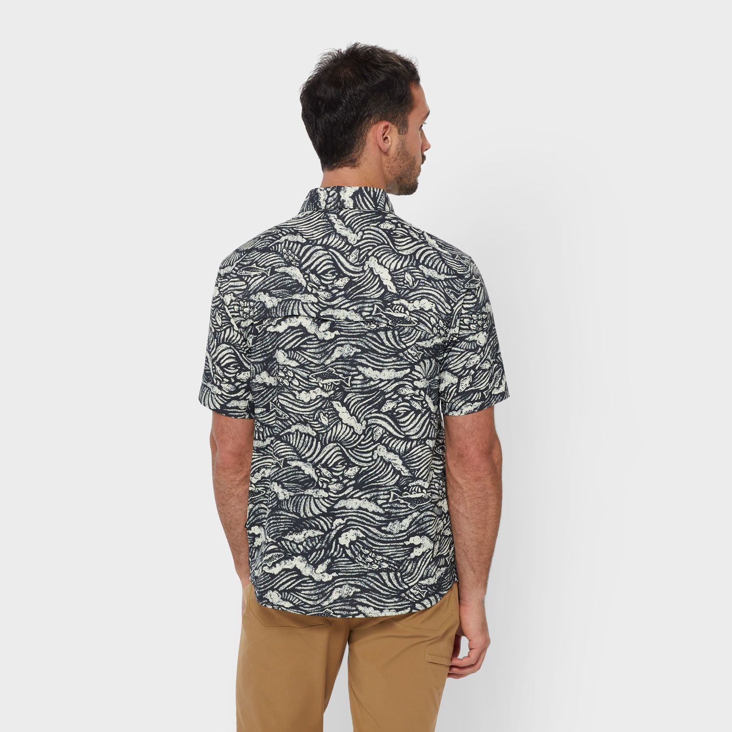 Men's AKHG Mountain Stream Standard Fit Short Sleeve Shirt