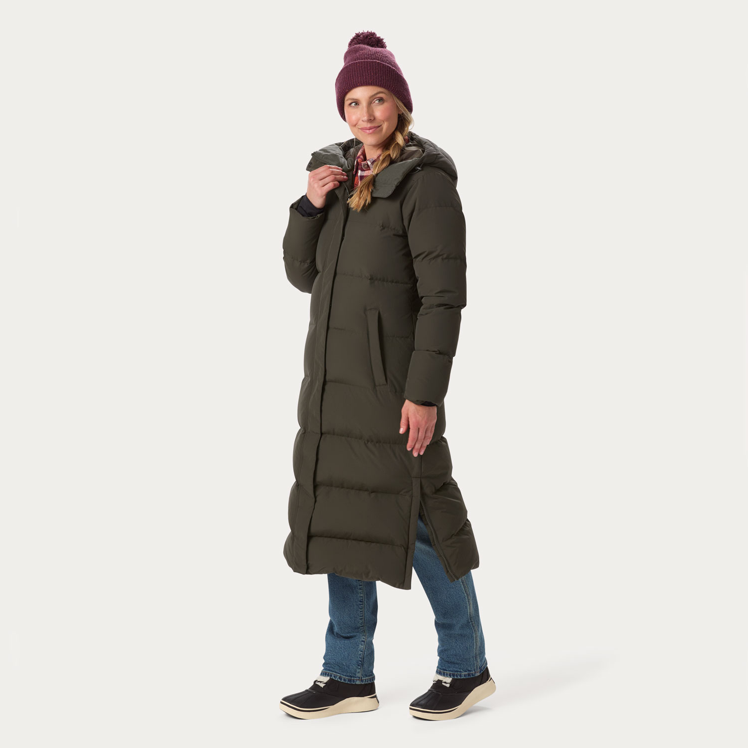 Women's Ruffer Puffer Arctic Down Extra-Long Coat