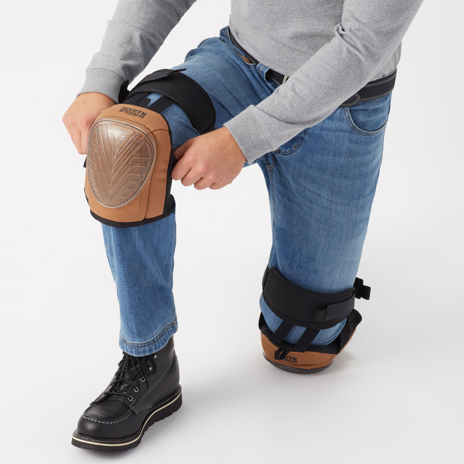 Hinged Deluxe Fire Hose Knee Pads