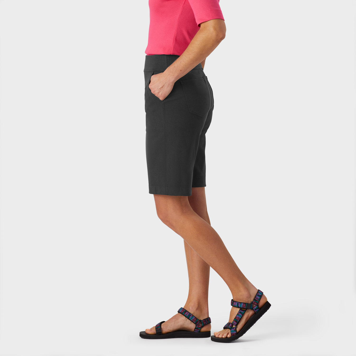 Women's NoGA Naturale Cotton Pull-On 10" Shorts
