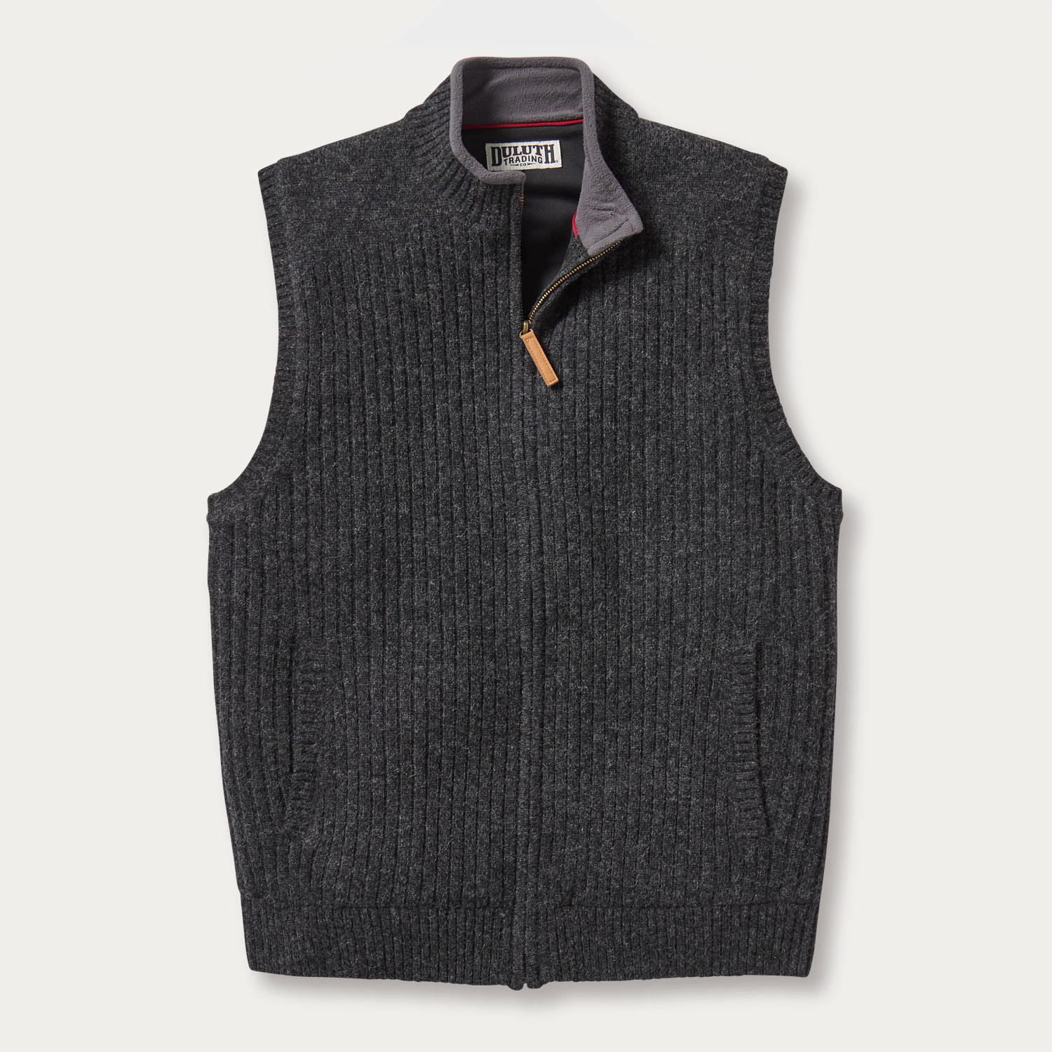 Men's Shetland Wool Windproof Full-Zip Sweater Vest