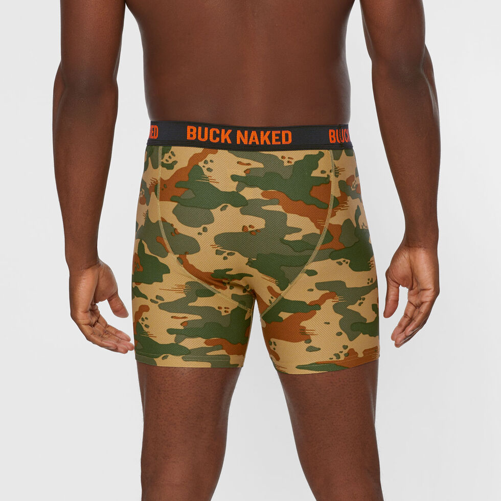 Men's Buck Naked Pattern Boxer Briefs